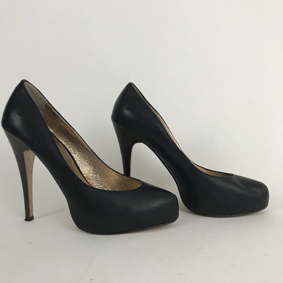 Dolce Vita Shoes - Dolce vita black leather hidden platform heels 9